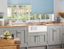made to measure pleated blinds infusion pale blue